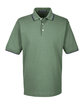 Devon & Jones Men's Tipped Perfect Pima Interlock Polo DILL/ NAVY OFFront