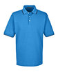 Devon & Jones Men's Tipped Perfect Pima Interlock Polo FRENCH BLUE/ NVY OFFront