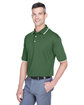 Devon & Jones Men's Tipped Perfect Pima Interlock Polo FOREST/ CREME ModelQrt