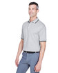 Devon & Jones Men's Tipped Perfect Pima Interlock Polo GRY HEATHER/ NVY ModelQrt