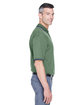 Devon & Jones Men's Tipped Perfect Pima Interlock Polo DILL/ NAVY ModelSide