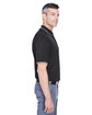 Devon & Jones Men's Tipped Perfect Pima Interlock Polo BLACK/ GREY HTHR ModelSide