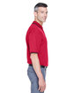 Devon & Jones Men's Tipped Perfect Pima Interlock Polo RED/ NAVY ModelSide