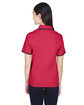 Devon & Jones Ladies' Tipped Perfect Pima Interlock Polo RED/ NAVY ModelBack