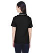 Devon & Jones Ladies' Tipped Perfect Pima Interlock Polo BLACK/ WHITE ModelBack