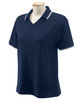 Devon & Jones Ladies' Tipped Perfect Pima Interlock Polo  OFFront