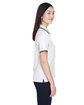 Devon & Jones Ladies' Tipped Perfect Pima Interlock Polo WHITE/ NAVY ModelSide