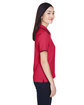 Devon & Jones Ladies' Tipped Perfect Pima Interlock Polo RED/ NAVY ModelSide