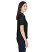 Devon & Jones Ladies' Tipped Perfect Pima Interlock Polo BLACK/ WHITE ModelSide