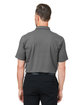 Devon & Jones Crownlux Performance Men's Geo Polo GRAPHITE/ SILVER ModelBack