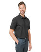 Devon & Jones Crownlux Performance Men's Geo Polo BLACK/ GRAPHITE ModelQrt