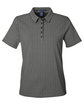 Devon & Jones Crownlux Performance Ladies' Geo Polo GRAPHITE/ SILVER OFFront