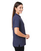 Devon & Jones Crownlux Performance Ladies' Geo Polo NAVY/ FRENCH BLU ModelSide