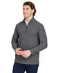 Devon & Jones CrownLux Performance Men's Windsor Welded Quarter-Zip GRAPHITE ModelQrt