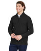 Devon & Jones CrownLux Performance Men's Windsor Welded Quarter-Zip BLACK ModelQrt