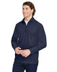 Devon & Jones CrownLux Performance Men's Windsor Welded Quarter-Zip NAVY ModelQrt