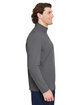 Devon & Jones CrownLux Performance Men's Windsor Welded Quarter-Zip GRAPHITE ModelSide