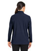 Devon & Jones CrownLux Performance Ladies' Windsor Welded Quarter-Zip NAVY ModelBack