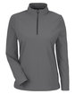 Devon & Jones CrownLux Performance Ladies' Windsor Welded Quarter-Zip GRAPHITE OFFront