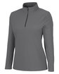 Devon & Jones CrownLux Performance Ladies' Windsor Welded Quarter-Zip GRAPHITE OFQrt