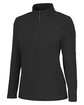 Devon & Jones CrownLux Performance Ladies' Windsor Welded Quarter-Zip BLACK OFQrt