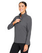 Devon & Jones CrownLux Performance Ladies' Windsor Welded Quarter-Zip GRAPHITE ModelQrt