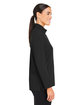 Devon & Jones CrownLux Performance Ladies' Windsor Welded Quarter-Zip BLACK ModelSide