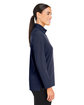 Devon & Jones CrownLux Performance Ladies' Windsor Welded Quarter-Zip NAVY ModelSide