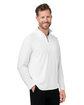 Devon & Jones Men's Raleigh Stretch Quarter-Zip WHITE ModelQrt