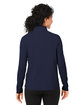 Devon & Jones Ladies' Raleigh Stretch Quarter-Zip NAVY ModelBack