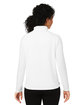 Devon & Jones Ladies' Raleigh Stretch Quarter-Zip WHITE ModelBack