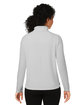 Devon & Jones Ladies' Raleigh Stretch Quarter-Zip GREY ModelBack