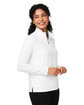 Devon & Jones Ladies' Raleigh Stretch Quarter-Zip WHITE ModelQrt