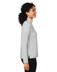 Devon & Jones Ladies' Raleigh Stretch Quarter-Zip GREY ModelSide