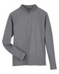 Devon & Jones New Classics Ladies' Charleston Quarter-Zip GRAPHITE MELANGE FlatFront