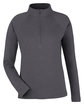 Devon & Jones New Classics Ladies' Charleston Quarter-Zip BLACK MELANGE OFFront