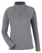 Devon & Jones New Classics Ladies' Charleston Quarter-Zip GRAPHITE MELANGE OFFront