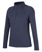 Devon & Jones New Classics Ladies' Charleston Quarter-Zip NAVY MELANGE OFQrt