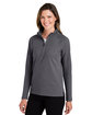 Devon & Jones New Classics Ladies' Charleston Quarter-Zip BLACK MELANGE ModelQrt