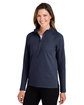 Devon & Jones New Classics Ladies' Charleston Quarter-Zip NAVY MELANGE ModelQrt