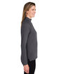 Devon & Jones New Classics Ladies' Charleston Quarter-Zip BLACK MELANGE ModelSide