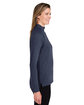 Devon & Jones New Classics Ladies' Charleston Quarter-Zip NAVY MELANGE ModelSide