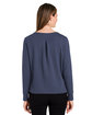 Devon & Jones New Classics Ladies' Charleston Pullover NAVY MELANGE ModelBack