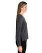 Devon & Jones New Classics Ladies' Charleston Pullover BLACK MELANGE ModelSide