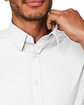 Devon & Jones CrownLux Performance Men's Spencer Poplin Shirt WHITE FlatBack