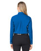 Devon & Jones CrownLux Performance Ladies' Spencer Poplin Shirt FRNCH BLU MLNGE ModelBack