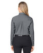 Devon & Jones CrownLux Performance Ladies' Spencer Poplin Shirt GRAPHITE MELANGE ModelBack