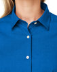 Devon & Jones CrownLux Performance Ladies' Spencer Poplin Shirt FRNCH BLU MLNGE FlatBack