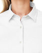 Devon & Jones CrownLux Performance Ladies' Spencer Poplin Shirt WHITE FlatBack