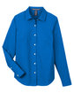 Devon & Jones CrownLux Performance Ladies' Spencer Poplin Shirt FRNCH BLU MLNGE FlatFront